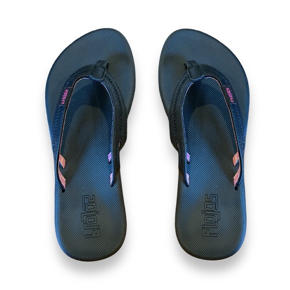 Flojos Women's Flip Flops | Various Sizes: 7, 11 | Black Pink Accent | NWT | $15 - Picture 6 of 7